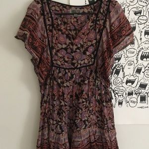 Boho Cotton Butterfly Sleeve Dress